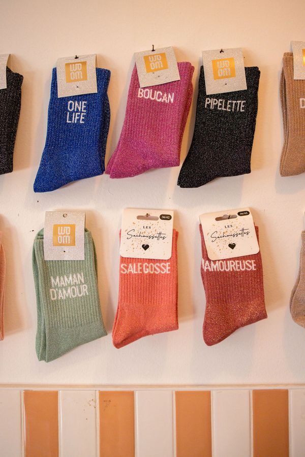 Chaussettes à messages